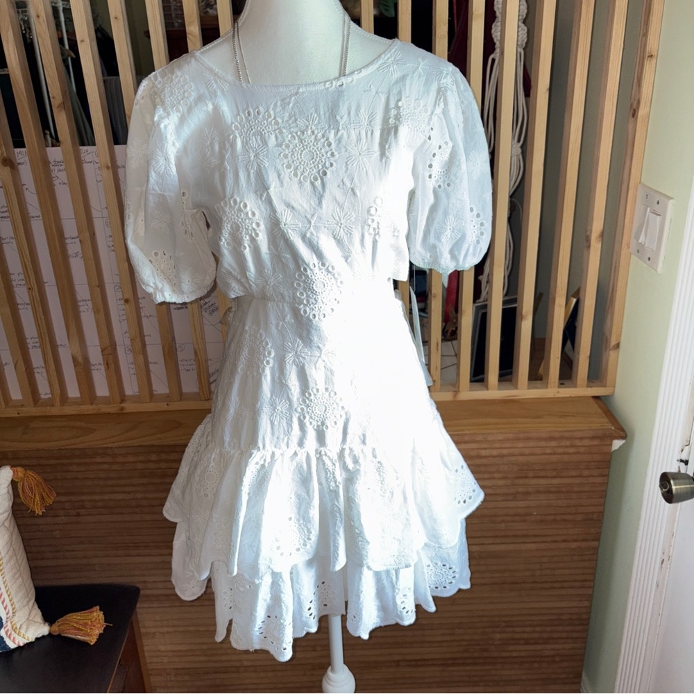 Habitual Elegant White Kids Dress
